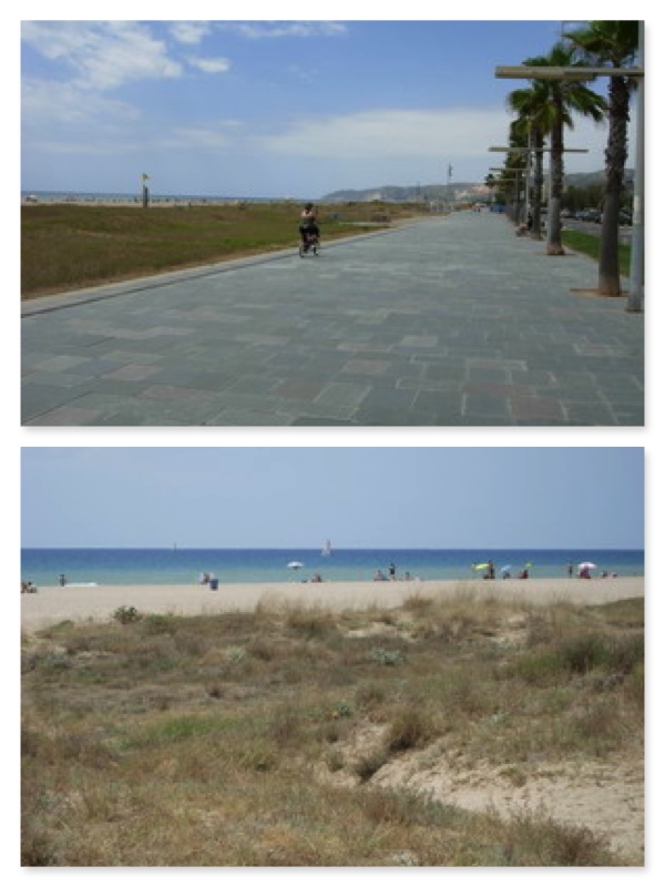 Paseo en bicicleta de gavà a Castelldefels