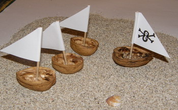 barcos de cáscaras