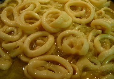 calamares con cebolla