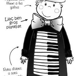 disfraz de piano