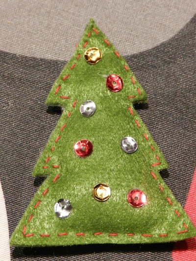 Ornaments de Nadal amb fang i feltre