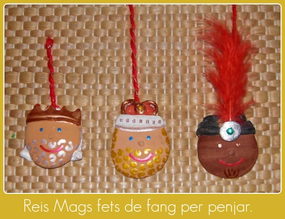 ORNAMENTS DE NADAL AMB FANG I FELTRE