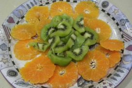 mandarina con kiwi