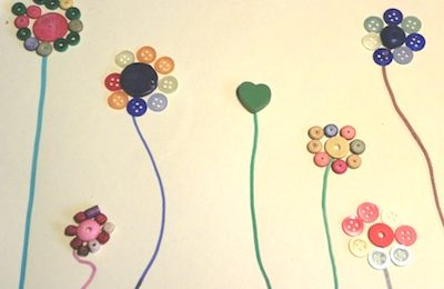manualidades infantiles con botones