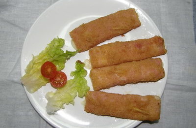 rollitos de jamón y queso