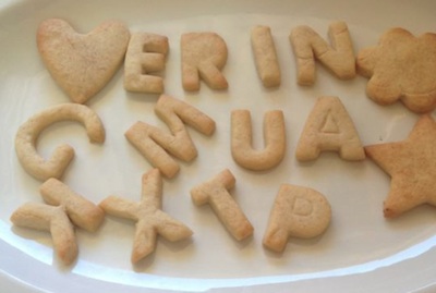 galetes amb formes de lletres