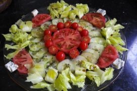 ensalada de pepino y tomate