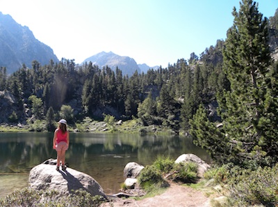 con niños en el Pallars Sobirà