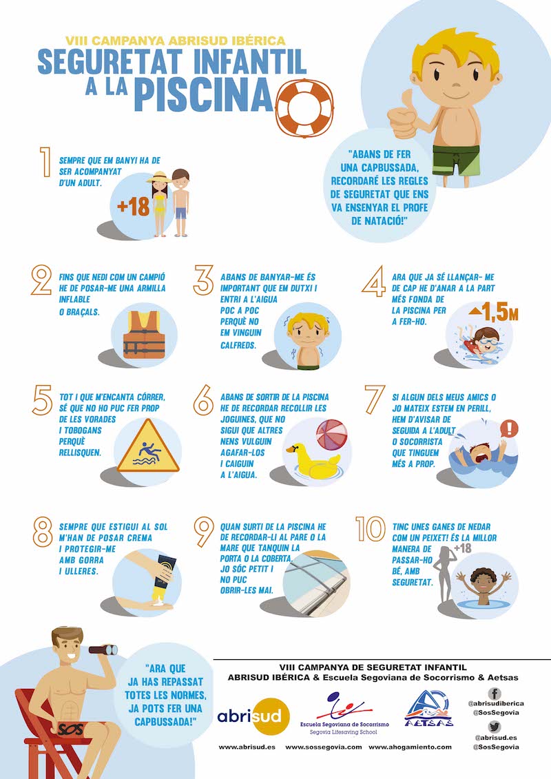 10 mesures de seguretat a la piscina