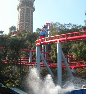 con niños en el tibidabo