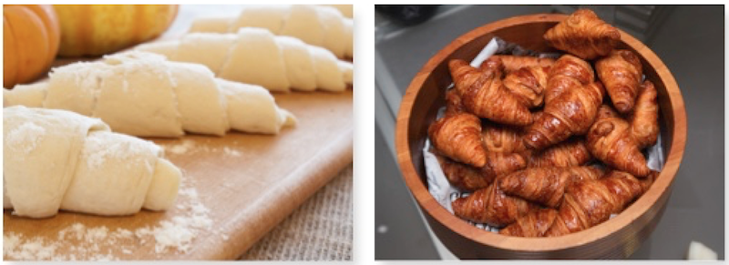 croissants dulces y salados