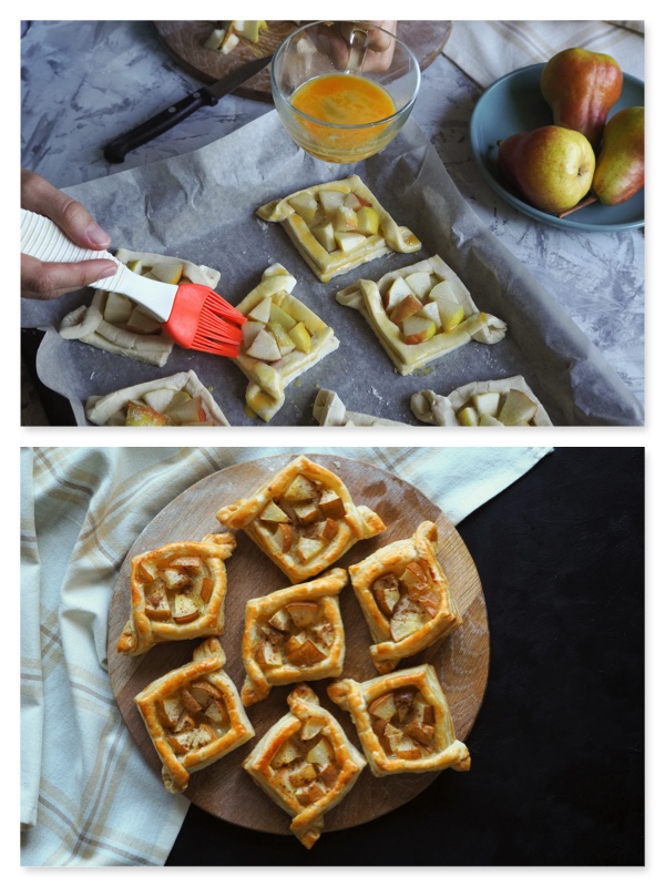 PASTA FULLADA AMB PERA