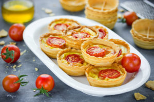 tartaletas de mousse de queso