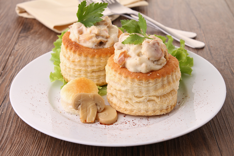 vol-au-vent rellenos