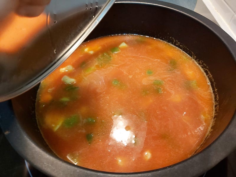 arroz con gambas y sepia