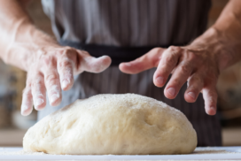 hacer la masa de la pizza