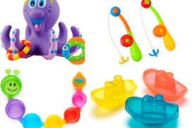 jugar en la bañera con bebés