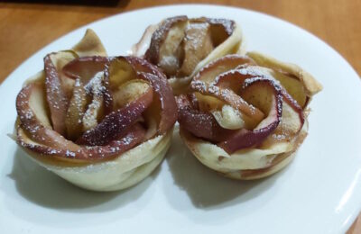 rosa de Sant Jordi amb pasta fullada