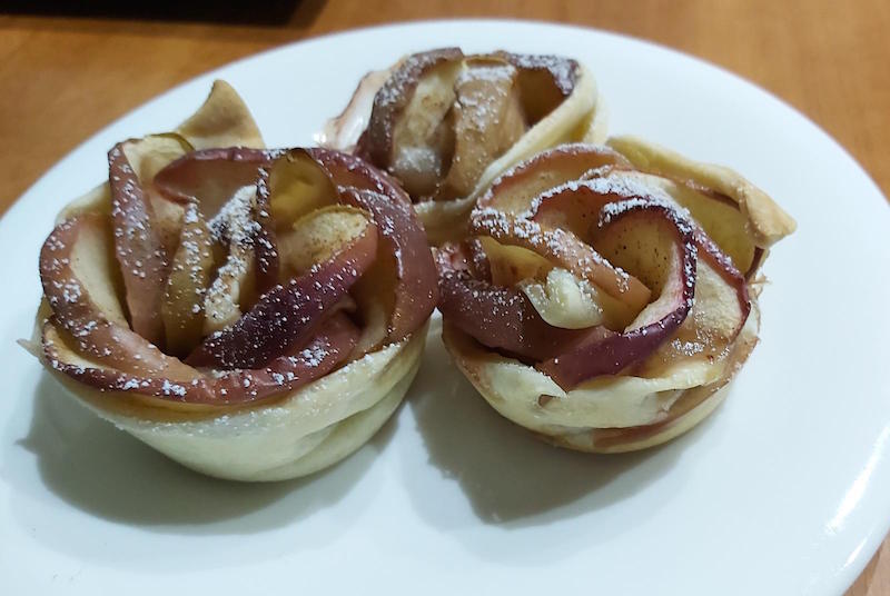 rosa de Sant Jordi amb pasta fullada