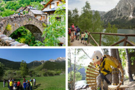 con niños en el Pallars Sobirà