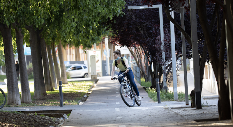 en bicicleta por los municipios del área metropolitana