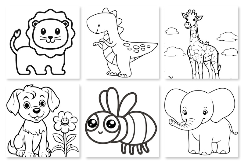 DIBUJOS DE ANIMALES PARA COLOREAR GRATIS - Sortir amb nens