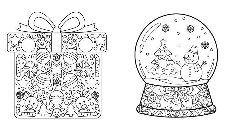 mandalas de navidad para pintar