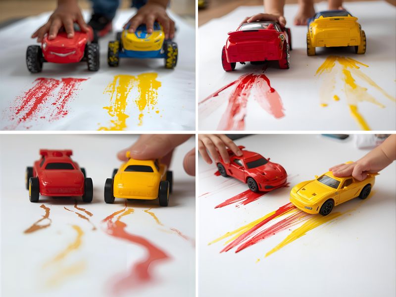 pintamos con coches